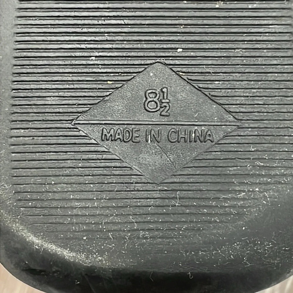 Aerosoles Black Leather Wedge Heel Slip On Loafers 8.5M - Picture 9 of 16